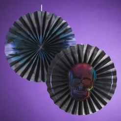 Party Delights Hanging Decorations<Boneshine Fever Paper Fans (3Pk)