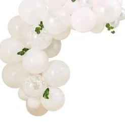 Botanical Baby Mini White Foliage Balloon Arch - 45 Balloons<Party Delights Online