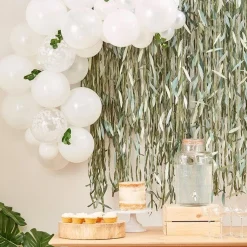 Botanical Baby Mini White Foliage Balloon Arch - 45 Balloons<Party Delights Online