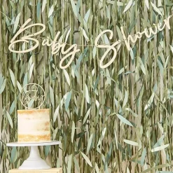Botanical Baby Wooden Baby Shower Bunting - 2M<Party Delights Best