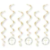 Botanical Celebration Cross Hanging Swirl Decorations (6Pk)<Party Delights Hot