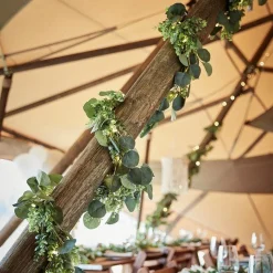 Botanical Foliage Artificial Garland With Lights - 1.8M<Party Delights Discount