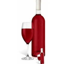 Bottle & Glass Of Red Wine Cardboard Cutout - 184Cm X 73Cm<Party Delights Discount