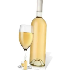 Bottle & Glass Of White Wine Cardboard Cutout - 184Cm X 73Cm<Party Delights