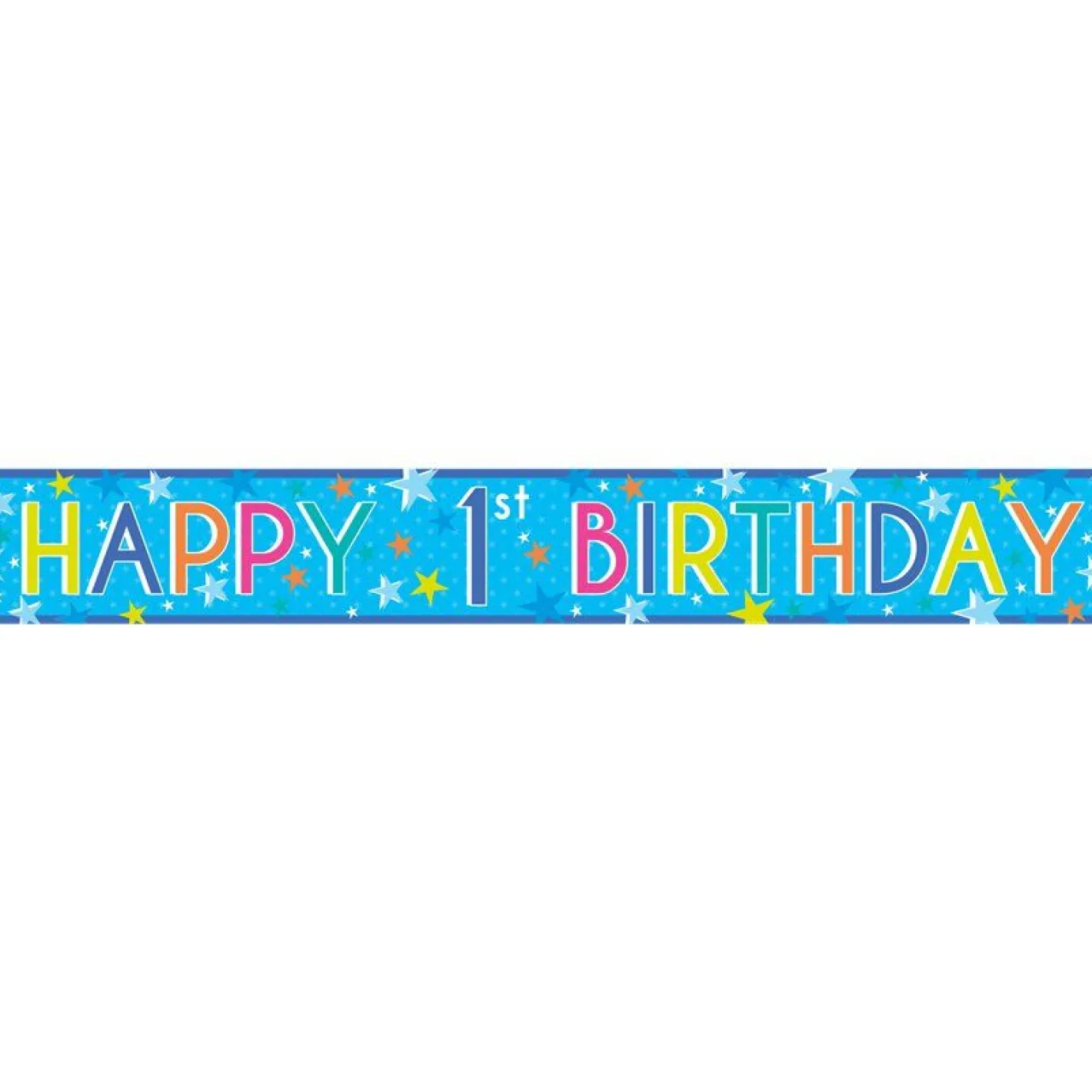 Boys 1St Birthday Paper Banners - 1M (3Pk)<Party Delights Clearance