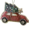 Party Delights Hanging Decorations<Car Tree Velvet Embroidered Decoration