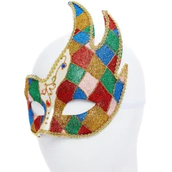 Carnival Jester Masquerade Mask<Party Delights New
