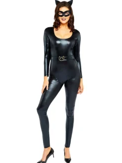 Catwoman Jumpsuit - Adult Costume<Party Delights Best