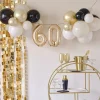 Champagne Noir 60Th Balloon Bunting Kit<Party Delights