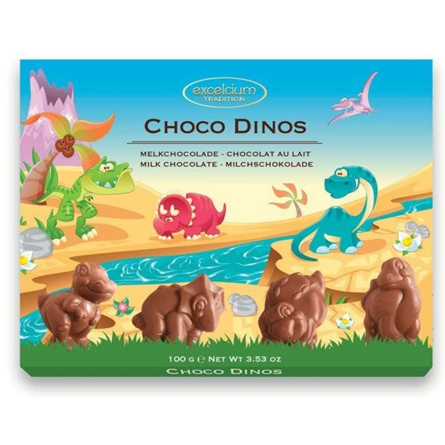 Choco Dinos - Milk Chocolate Dinosaurs - 100G<Party Delights Outlet