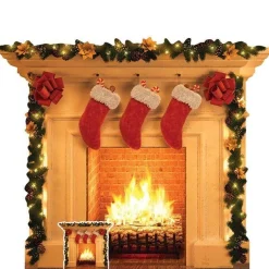 Christmas Fireplace Cardboard Cutout - 101Cm X 121Cm<Party Delights Clearance