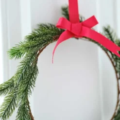 Christmas Foliage Wreath Hanging Decorations (5Pk)<Party Delights Best