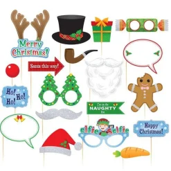 Party Delights Christmas Party Accessories<Christmas Photo Props (20Pk)