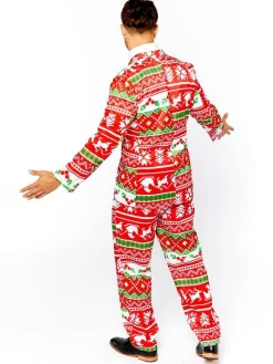 Men's Party Delights Men's<Christmas Suit - Adult Costume