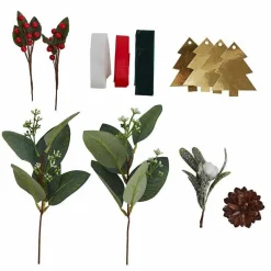 Party Delights Gift Wrapping<Christmas Wrapping Accessories Kit With Foliage, Ribbons & Tags