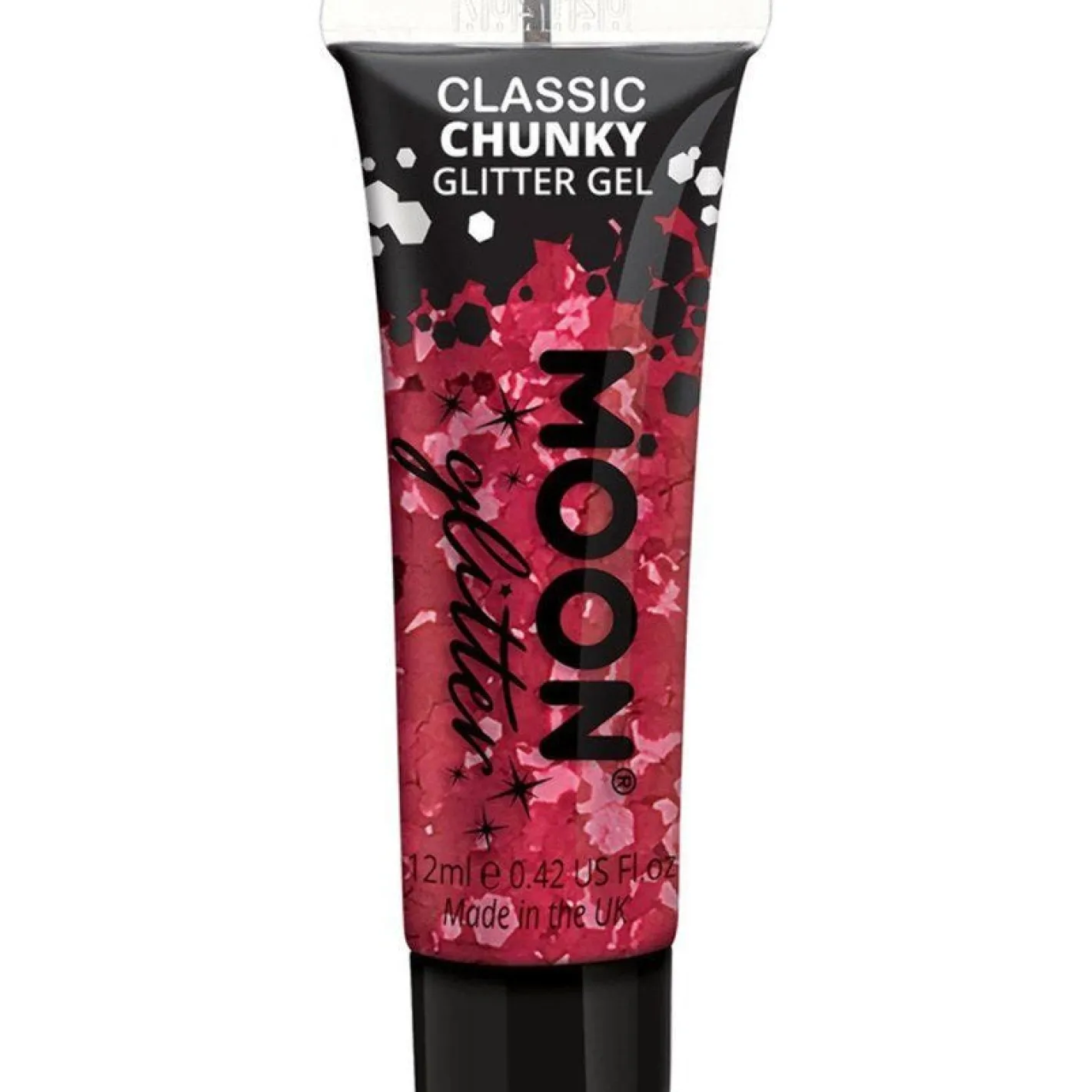 Chunky Glitter Body Gel - Red 12 Ml<Party Delights New