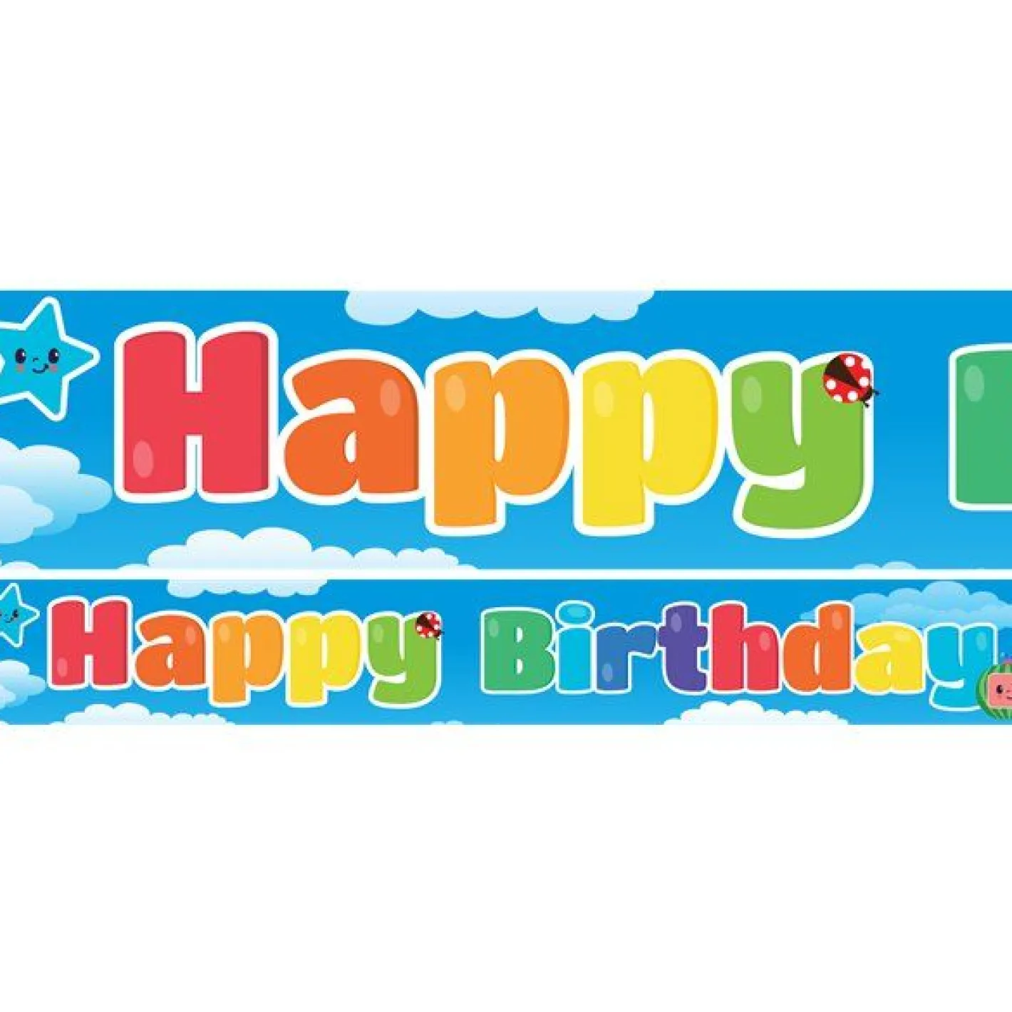 Cocomelon Paper Banners - 1M (3Pk)<Party Delights Hot