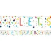 Confetti Birthday Flag Banner - 1.85M<Party Delights Online