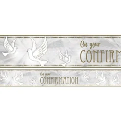 Confirmation Dove Paper Banners - 1M (3Pk)<Party Delights Discount