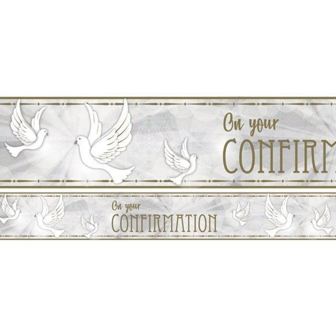 Confirmation Dove Paper Banners - 1M (3Pk)<Party Delights Discount