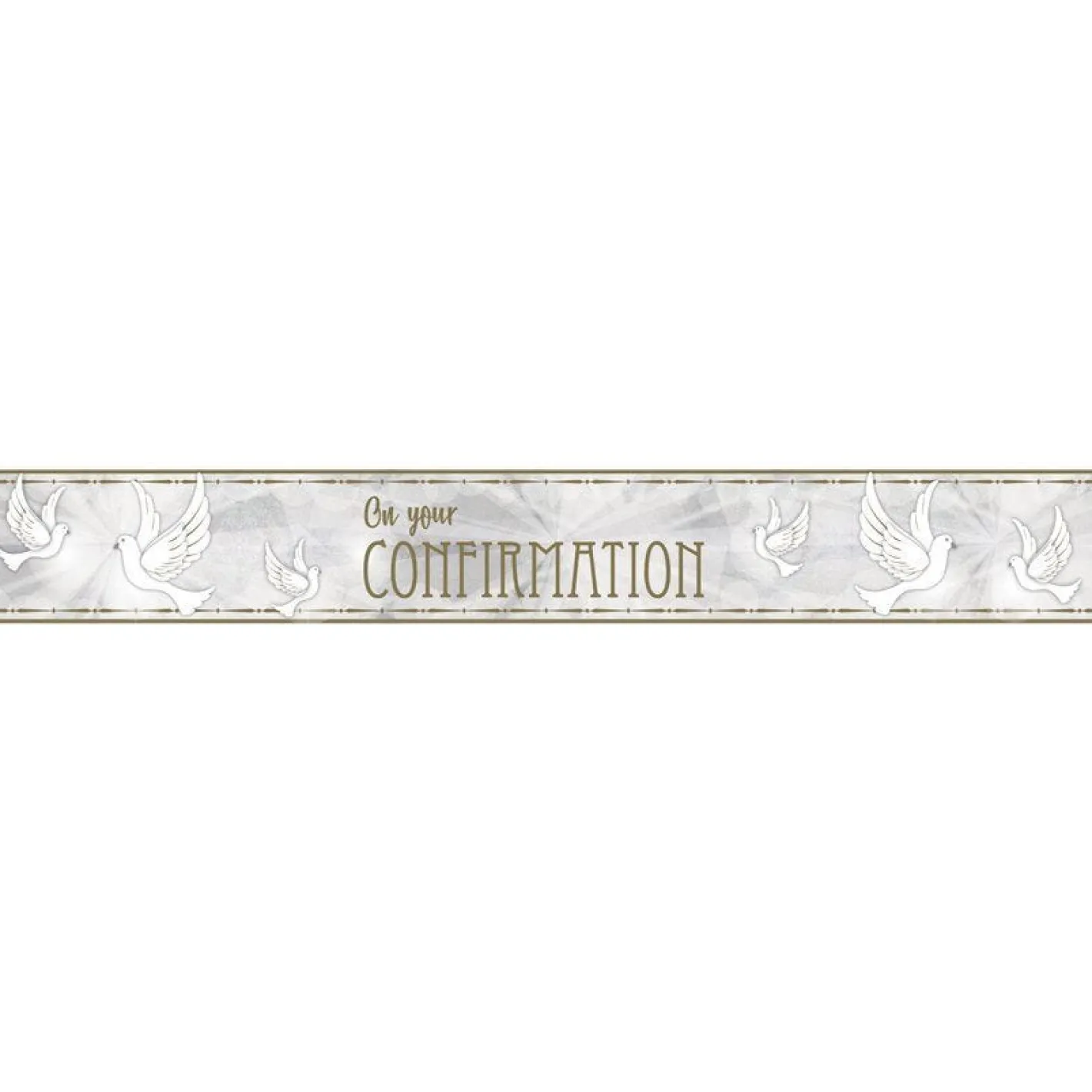 Confirmation Dove Paper Banners - 1M (3Pk)<Party Delights Discount