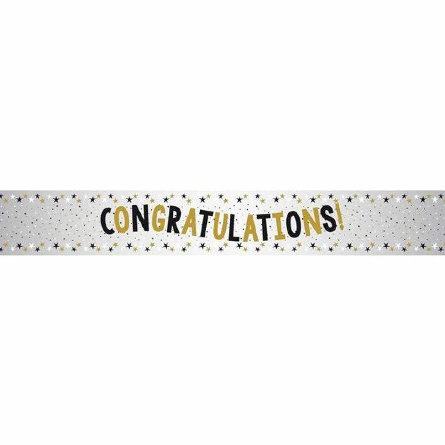 Congratulations Metallic Foil Banner<Party Delights Outlet