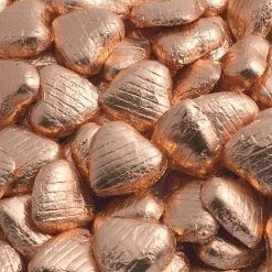 Copper Foil Chocolate Hearts - 1Kg<Party Delights Online