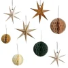Party Delights Hanging Decorations<Cosy Copper Paper Star Hanging Decorations (8Pk)