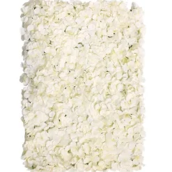 Cream Hydrangea Flower Wall - 40 X 60Cm<Party Delights Best