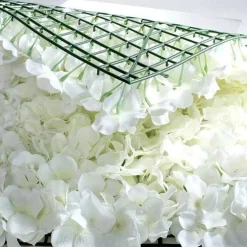 Cream Hydrangea Flower Wall - 40 X 60Cm<Party Delights Best