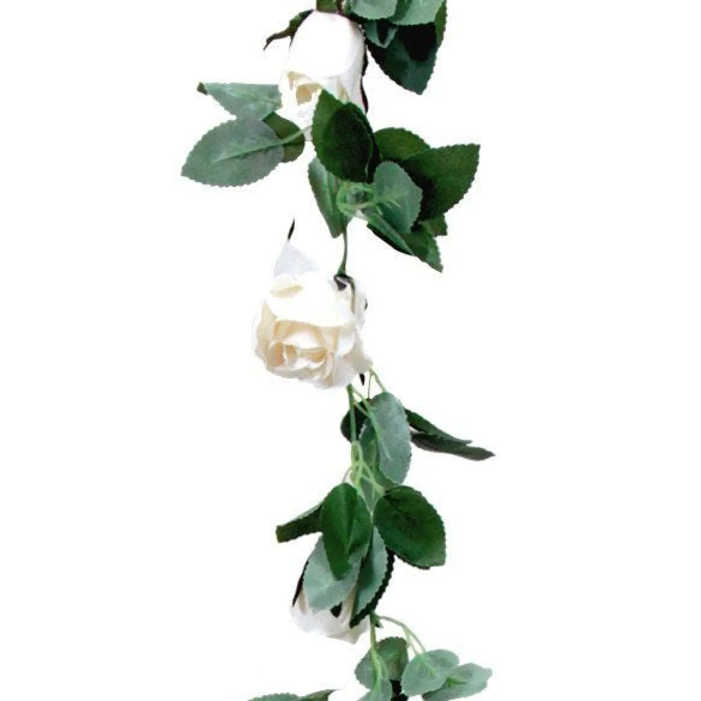 Cream Rose Garland - 1.75M<Party Delights Discount