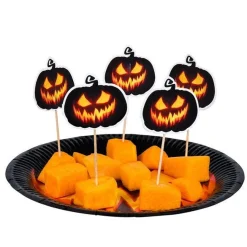 Party Delights Tableware<Creepy Pumpkin Cocktail Picks (12Pk)