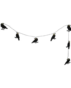 Party Delights Hanging Decorations<Crow Led Wooden Bunting