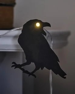 Party Delights Hanging Decorations<Crow Led Wooden Bunting