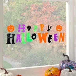 Party Delights Window & Door Decorations<Cute Happy Halloween Gel Window Cling