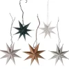 Party Delights Hanging Decorations<3D Paper Stars Tree Decorations (5Pk)