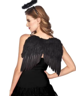 Party Delights Costume Accessories<Dark Angel Feather Wings