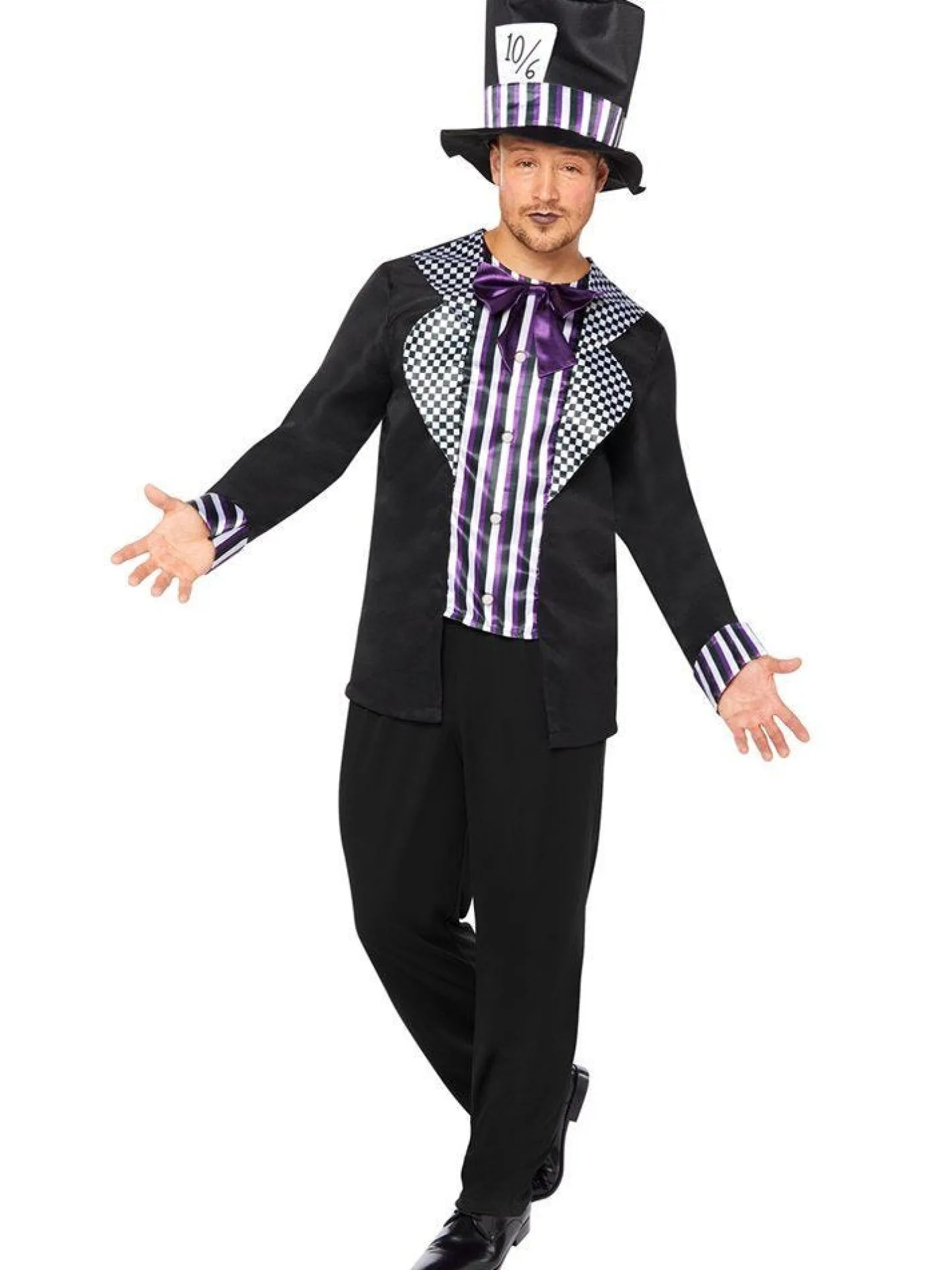 Men's Party Delights Men's<Dark Mad Hatter - Adult Costume