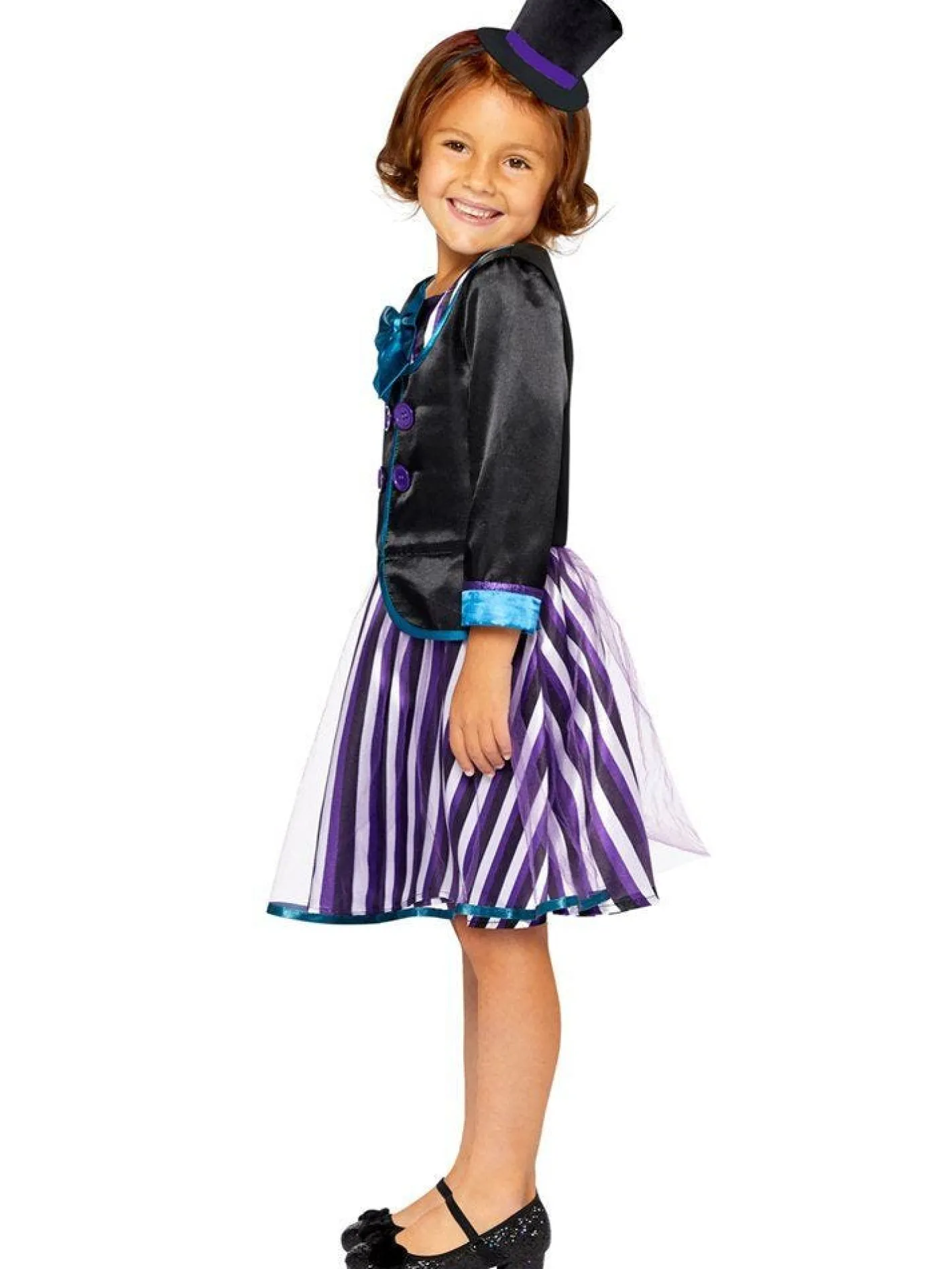 Kids' Party Delights Kids'<Dark Mad Hatter Girl - Child And Teen Costume