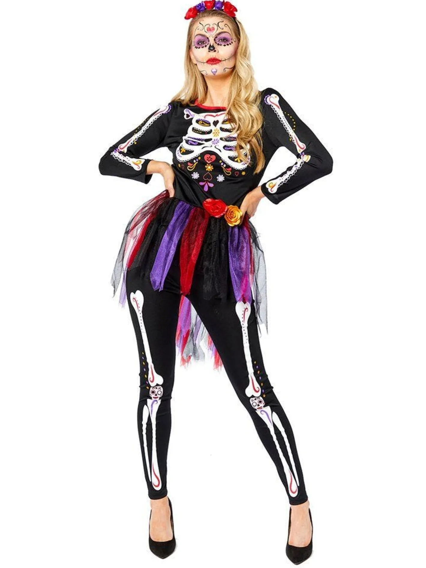 Women's Party Delights Women's<Day Of The Dead - Adult Costume