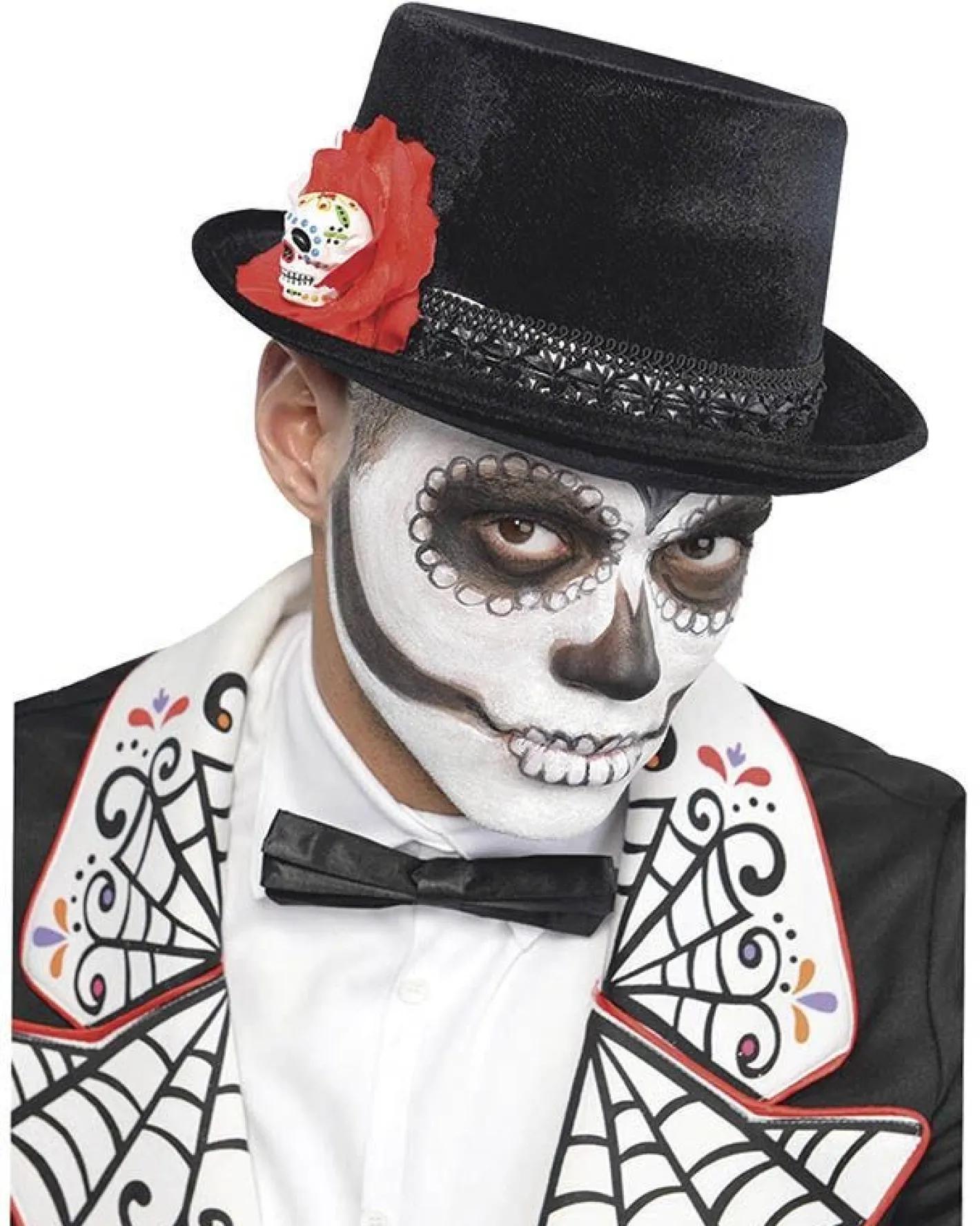 Men's Party Delights Men's<Day Of The Dead Flower Top Hat