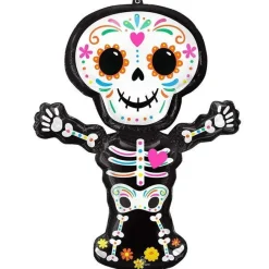 Party Delights Balloons<Day Of The Dead Skeleton Supershape Balloon - 34" Foil