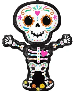Party Delights Balloons<Day Of The Dead Standing Supershape Balloon - 34" Foil