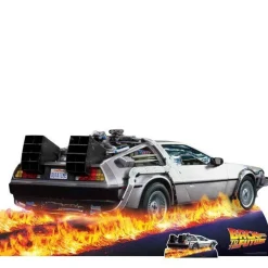 Delorean Car Back To The Future Cardboard Cutout - 90Cm X 195Cm<Party Delights Clearance