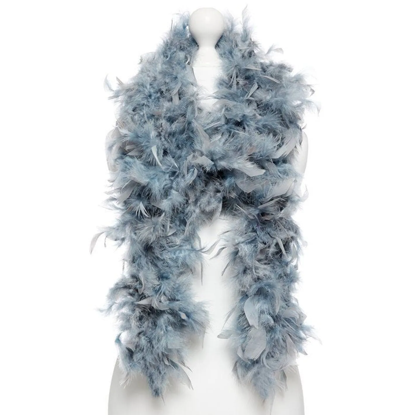 Deluxe Grey Feather Boa<Party Delights Sale