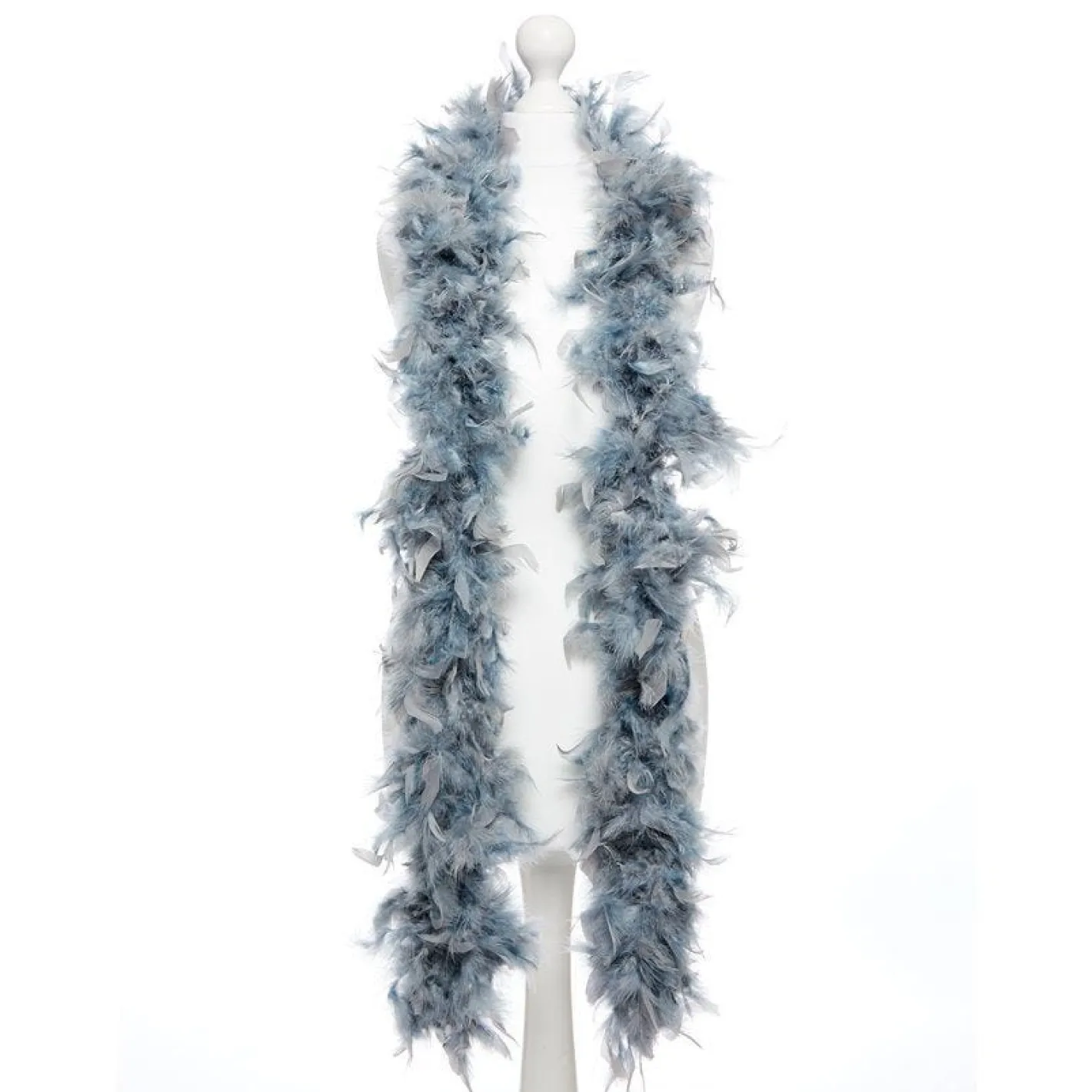 Deluxe Grey Feather Boa<Party Delights Sale