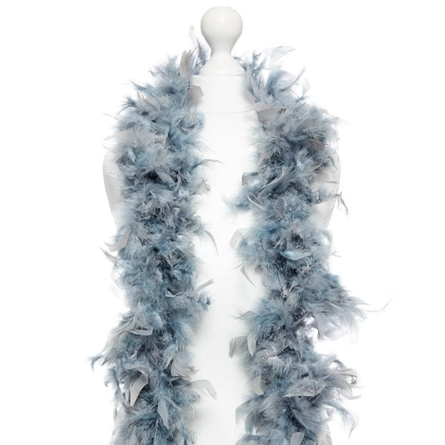 Deluxe Grey Feather Boa<Party Delights Sale
