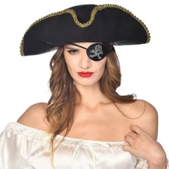 Diamante Skull Pirate Eyepatch<Party Delights Discount