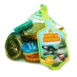 Dinosaur Chocolate Coins - 50G<Party Delights Clearance