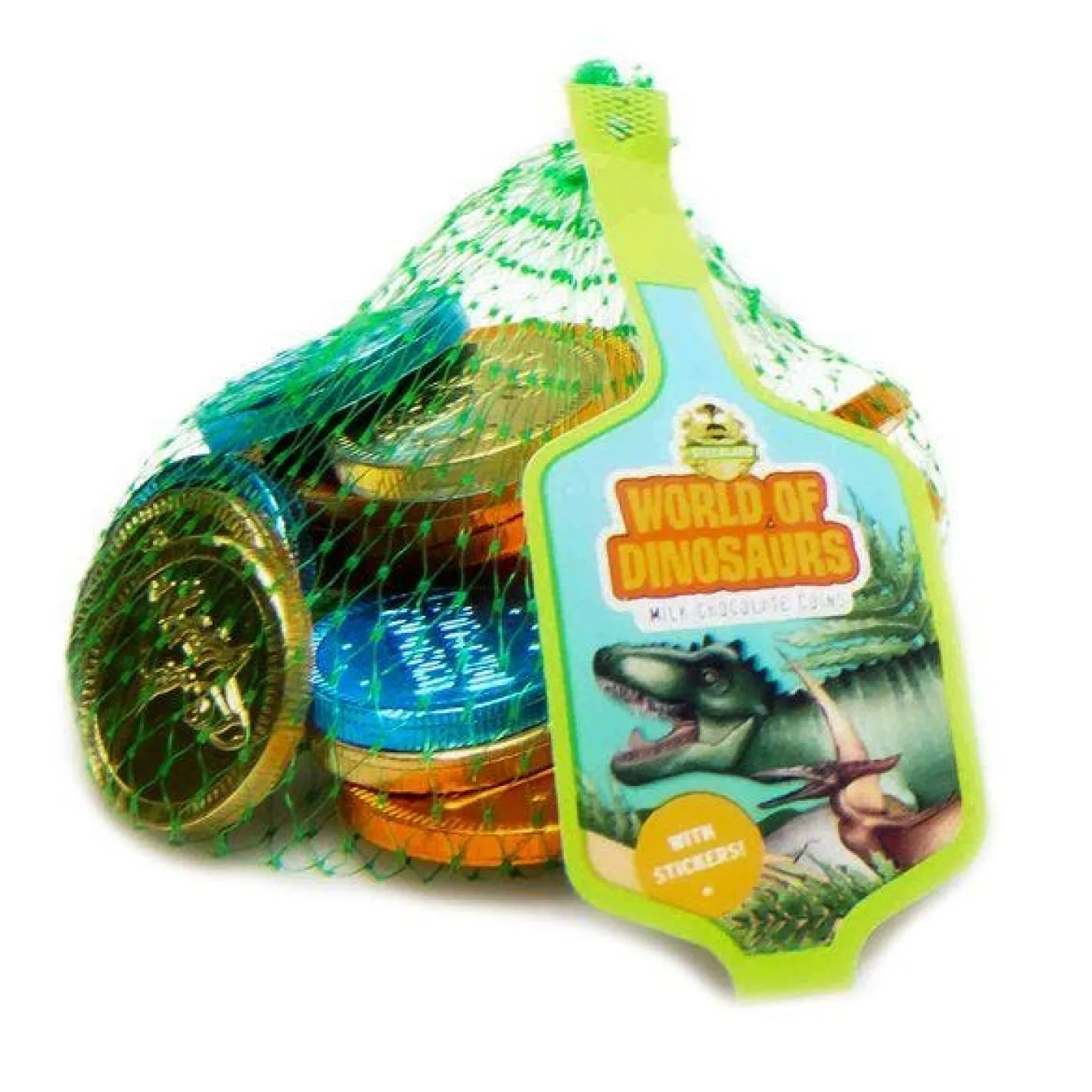 Dinosaur Chocolate Coins - 50G<Party Delights Clearance